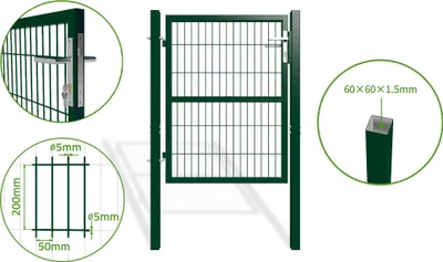 Produktbild von Gittertor 1m Grün RAZO H.120cm