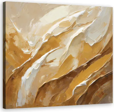 Produktbild von Leinwandbild Beige abstrakte Textur 30x30 Feeby Beige bild für die wand bereit zum aufhängen