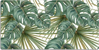 Produktbild von Schreibtischmatte Tischunterlage 100x50 cm Mauspad - Exotische Pflanzen