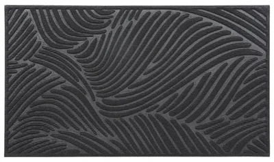 Produktbild von Luance Fusmatte Vague - schwarz - Gummi - Rechteck - 75 x 44 cm - Reinigungsmatte