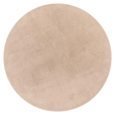 Produktbild von Paco Home Waschbarer Teppich Wohnzimmer Kurzflor Einfarbiger Moderner Stil Weich 120 cm rund