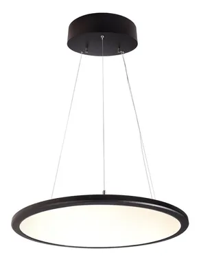 Produktbild von KapegoLED 342089 Pendelleuchte LED Panel transparent rund , Schwarz