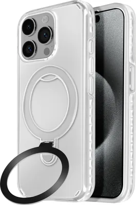 Immagine prodotto di Avizar, custodia MagSafe per Apple iPhone 15 Pro Max antiurto con supporto pieghevole, bianco