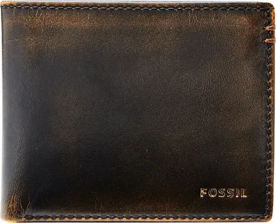 Produktbild von FOSSIL Geldbörse Wade Bifold With Flip ID Black schwarz