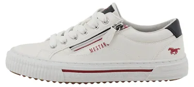 Immagine prodotto di Mustang: Scarpe da donna, modello stringato, sportive, colore bianco, adatte al tempo libero