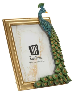 Immagine prodotto di Mauro Ferretti Cornice con Pavone in stile Eclettico, 22x2,8x29,2 cm
