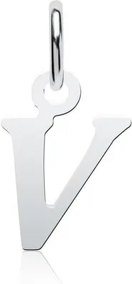 Produktbild von Unique Kettenanhänger "V" 925er Silber Buchstabenanhänger  SP0913