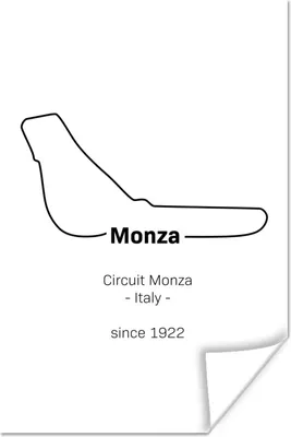 Produktbild von MuchoWow® Poster Formel 1 - Monza - Rennstrecke 80x120 cm - Papierdruck