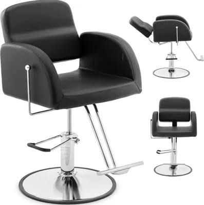 Produktbild von Physa YOXALL Friseur Kosmetikstuhl mit Fußstütze - schwarz