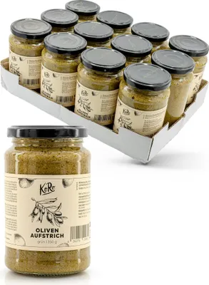 Produktbild von KoRo I Grüne Oliven Aufstrich 12 x 350 g
