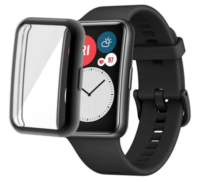 Produktbild von Strap-it Huawei Watch Fit New TPU-Schutzhülle (Schwarz)