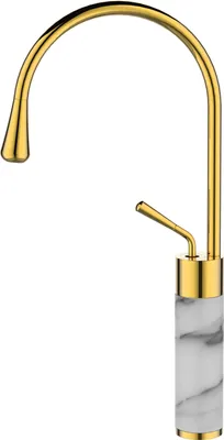 A close-up studio shot of a faucet.