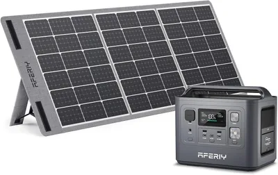 Obrázok produktu pre AFERIY P010 800 W 512 Wh prenosná elektráreň so 100 W solárnym panelom, LiFePO4, 8 výstupov