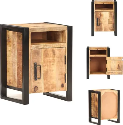 Immagine prodotto di vidaXL Comodino 40x35x55 cm in legno massiccio di mango - Comodini