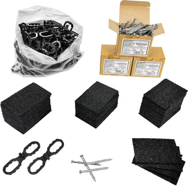 Produktbild von Sanpro Terrassenbauset für 6m² ohne Stelzlager, ohne Zubehör (gummimatte)