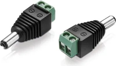 Produktbild von Adapter DC-Hohl-Stecker 5,5 x 2,5 mm / zweipoliger Terminal-Block, 1 Stück, 93525