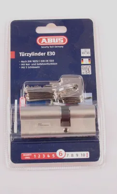 Produktbild von ABUS Profil-Zylinder E30NP 30/45 mit 5 Schlüsseln, 59810