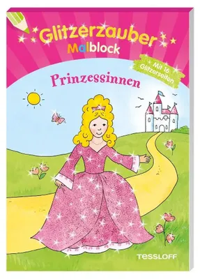 Obrázok produktu pre Trblietavé magické omaľovánky pre princezné: So 16 trblietavými stranami (Omaľovánky a bloky)