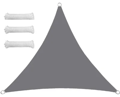 Productafbeelding van Zonneschermzeil, waterdicht, driehoekig, 1,6 x 1,6 x 1,6 m, UV-bescherming voor buiten