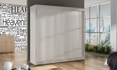 Obrázek produktu pro Prostorná šatní skříň BULAN X - šířka 200 cm, bílá