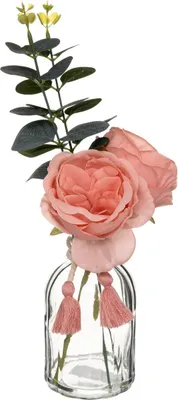 Image de Arrangement floral en verre CARMEN, 30 cm
