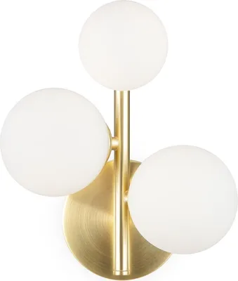Obrázok produktu pre Nástenná lampa Maytoni Dallas, zlatá, 3-žiarová, G9, 28 W, kov/sklo, IP20