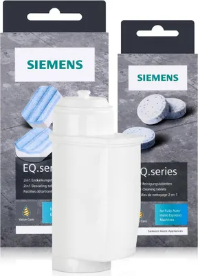 Produktbild von 1x Siemens EQ.series Pflegeset - Entkalker, Reiniger & Wasserfilter Brita Inten