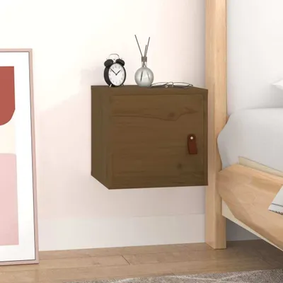 Produktbild von The Living Store Wandschrank Honigbraun 31,5x30x30 cm Massivholz Kiefer