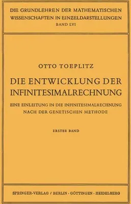 Obrázok produktu pre Die Entwicklung der Infinitesimalrechnung