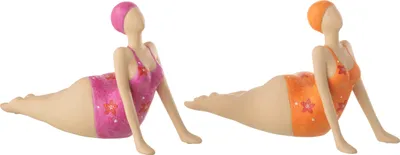 Produktbild von J-Line Frau Yoga Liegend Polyresin Mix 2 Sortiert