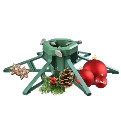 Image de KADAX Support pour sapin de Noël avec réservoir d'eau, support moderne pour sapin de Noël en plastique robuste