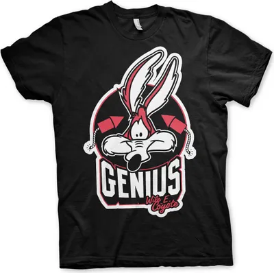 Produktbild von Looney Tunes / Wile E. Coyote - Genius T-Shirt - Large - Black