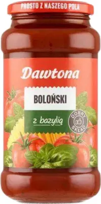 Zdjęcie produktu dla DAWTONA Sos Boloński z Bazylią Wysoka Jakość Dobry Skład 520g