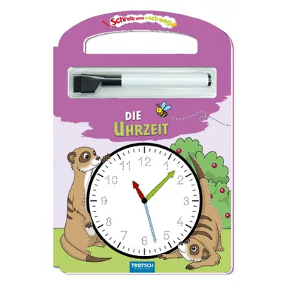 Immagine prodotto di Trötsch Die Uhrzeit Schreib und Wisch Weg mit Stift