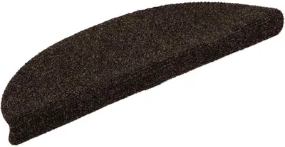 Immagine prodotto di Tappetini per scale autoadesivi 20 pz 56x17x3 cm marrone semicircolari