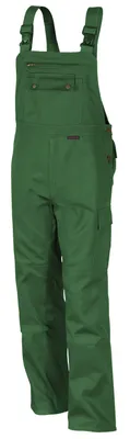 Produktbild von Qualitex Arbeitshose - comfortable Latzhose - faserverstätkte Arbeitshose aus MG 300 g - in Farbe: grün - Herren: 48 - Damen: 42