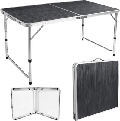 Produktbild von TRIP klappbarer Wandertisch 120x60 cm schwarzes Holz