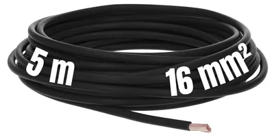 Immagine prodotto di 5 metri Lapp 4520016 H07V-K 16,0 mm² nero I Cavo di cablaggio I Cavo flessibile I Cavo unipolare in PVC I Filo a trefoli 16mm2 I Cablaggio