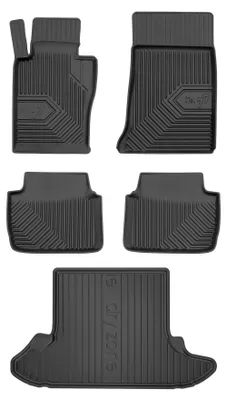 Produktbild von Gummimatten + Kofferraumwanne für BMW Seria 3 E46 1998-2005 (Schrägheck) – Schwarz, passgenau – Wielganizator