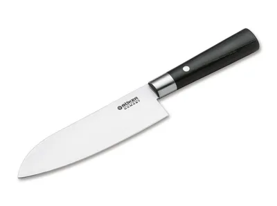 Produktbild von Böker Manufaktur Solingen Kochmesser Damast Black Santoku Feststehend Damast