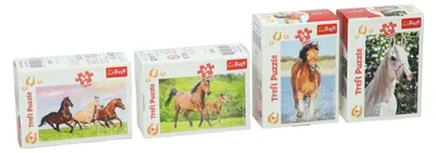 Zdjęcie produktu dla Puzzle TREFL Świat koni: Portret białego mężczyzny 54 elementy