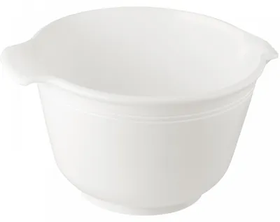 Obrázok produktu pre Dr. Oetker miešacia misa 2,5 l, misa s protišmykovým gumovým dnom, zaručená nekvapkajúca výlevka, miešacia misa z nárazuvzdorného plastu (farba: biela) - vhodné do umývačky riadu
