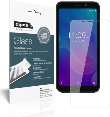 Produktbild von 2x Schutzfolie für Meizu C9 - Anti-Shock 9H Folie dipos Glass Kunststoffglas