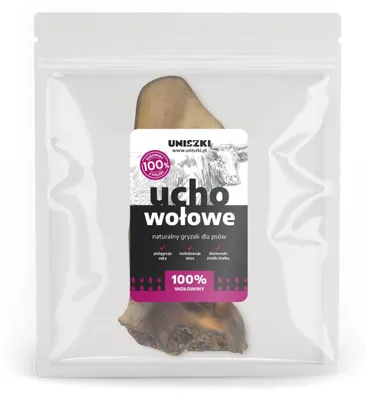 Produktbild von UNISZKI Mittleres Rinderohr - Leckerli für Hunde - 1 Stück