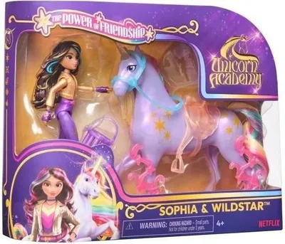 Image de Figurines Sophia et Wildstar, L'École des Licornes, 5 accessoires inclus, Dès 4 ans
