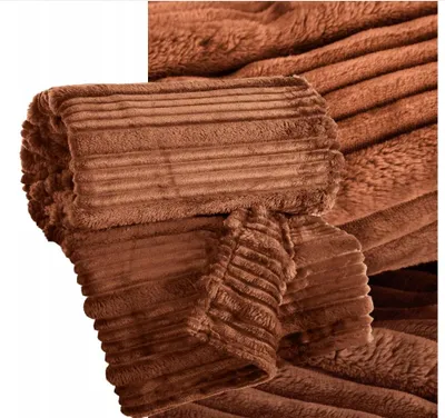 Produktbild von Eurofirany Decke Überwurf 150x200 cm Ziegelrot Kuschelig
