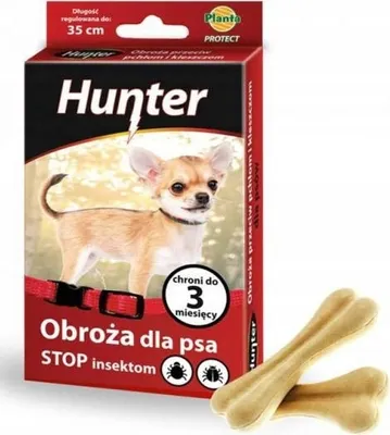 Obrázok produktu pre Textilný obojok Hunter proti blchám a kliešťom pre psov r. S