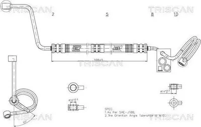 Obrázek produktu pro Kabel Posilovače Audi A4 1,9Tdi 01-
