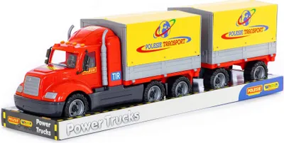 Produktbild von Polesie 58492 Majk Planenwagen mit p1 Netzanhänger