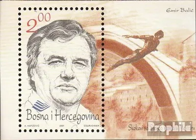 Produktbild von Briefmarken Bosnien-Herzegowina 2001 Mi Block14 (kompl.Ausg.) postfrisch Brückenspringen
